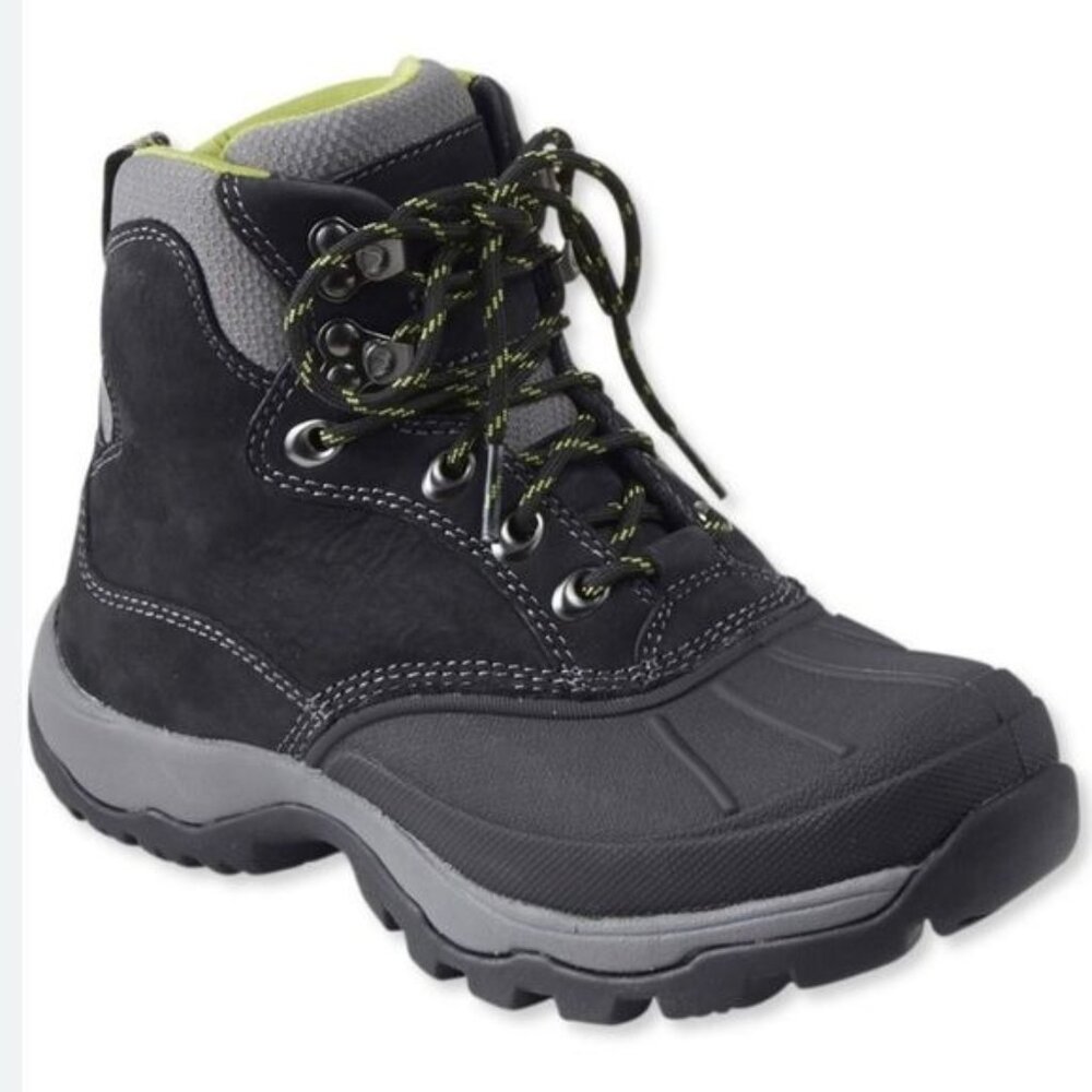 L.L. Bean Storm Chaser Waterproof 6" Boots Lace Primaloft TEK2.5 Size 7